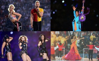 Gwen Stefani and Sting / Prince / Kelly Rowland, Beyonce, and Michelle Williams / Diana Ross