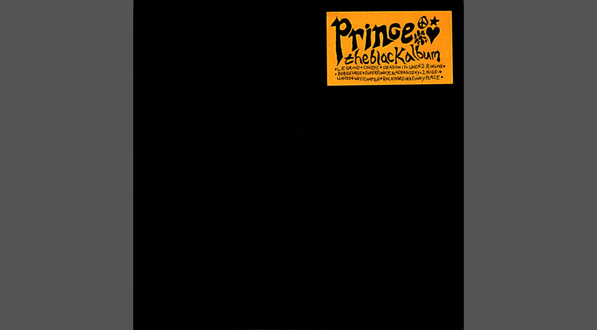 Prince – The Black Album (Original Promo)