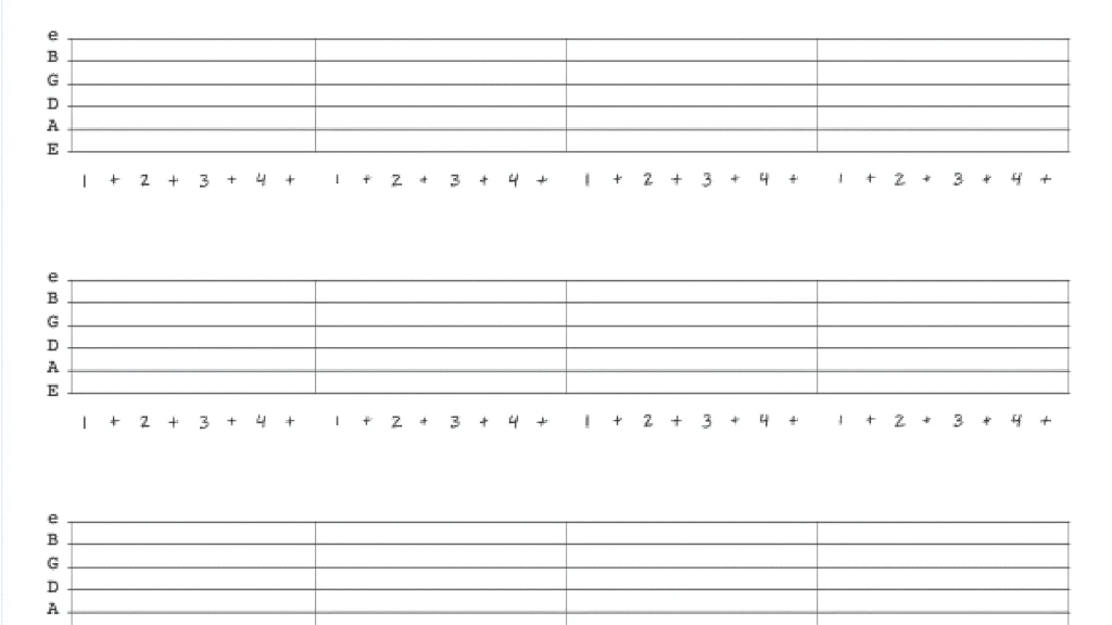 how-to-write-on-blank-guitar-sheet